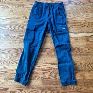 Dickies teal cargo joggers size 27